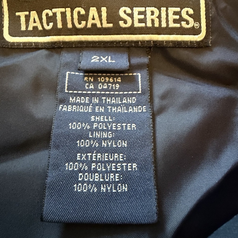 5.11 Tactical Series Jacket Mens 2XL Blue Lightweight Windbreaker Full Zip Shell - Picture 4 of 9